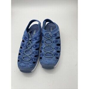 Orthofeet Sandals Women 10.5 Xtra Wide 2E Bio Fit Laguna Shoes Blue Orthopedic